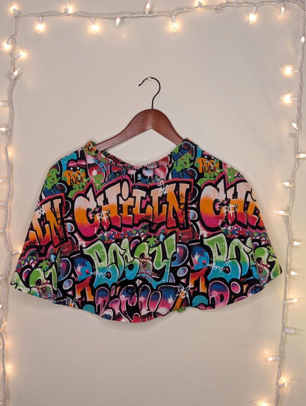Forever 21 Graffiti Print Skirt - Size S